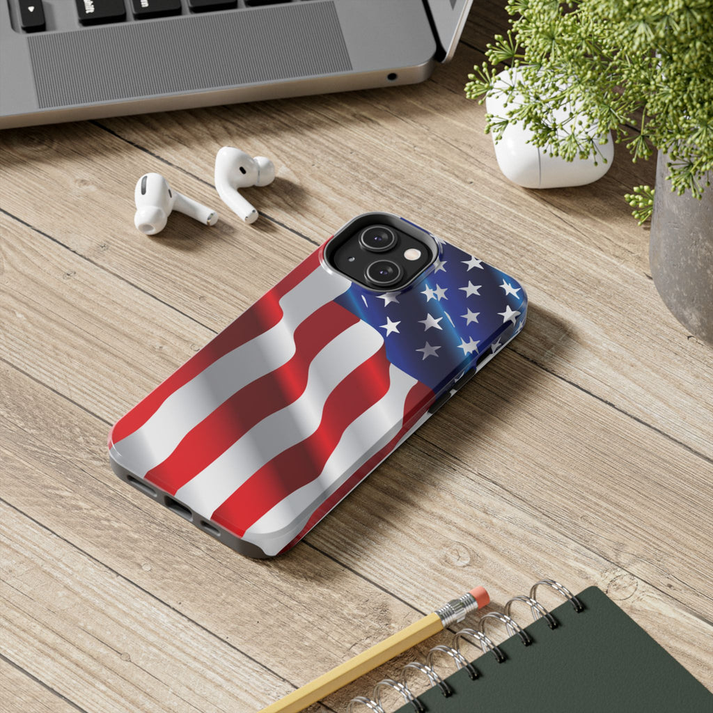 American Flag Tough Phone Case — Patriotic Protective Phone Cover