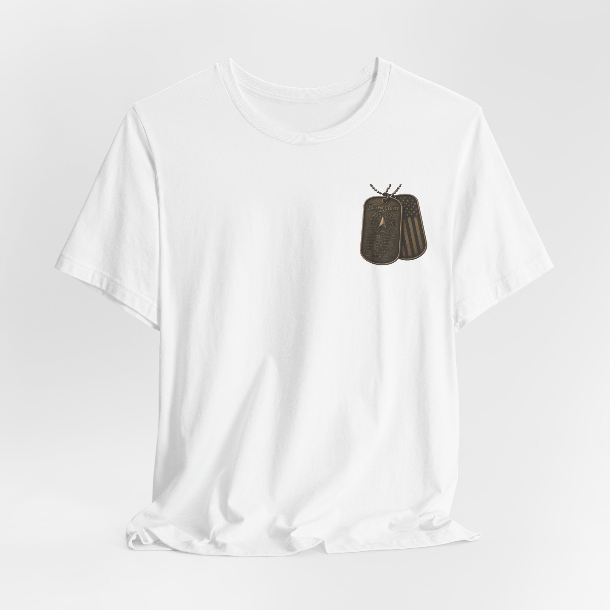 Space Force Graphic Tee — Military Dog Tags T-Shirt