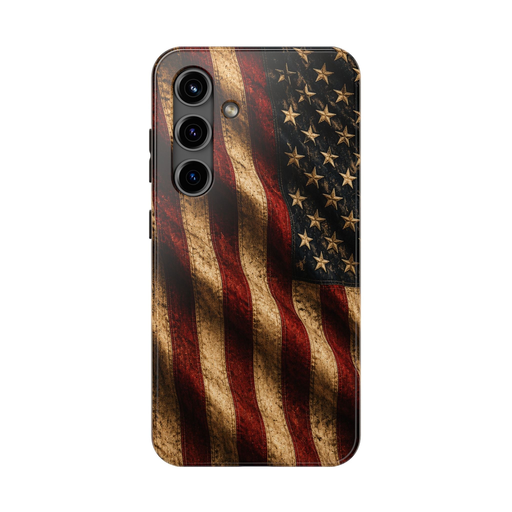 Distressed American Flag Tough Phone Case | Patriotic iPhone Cover