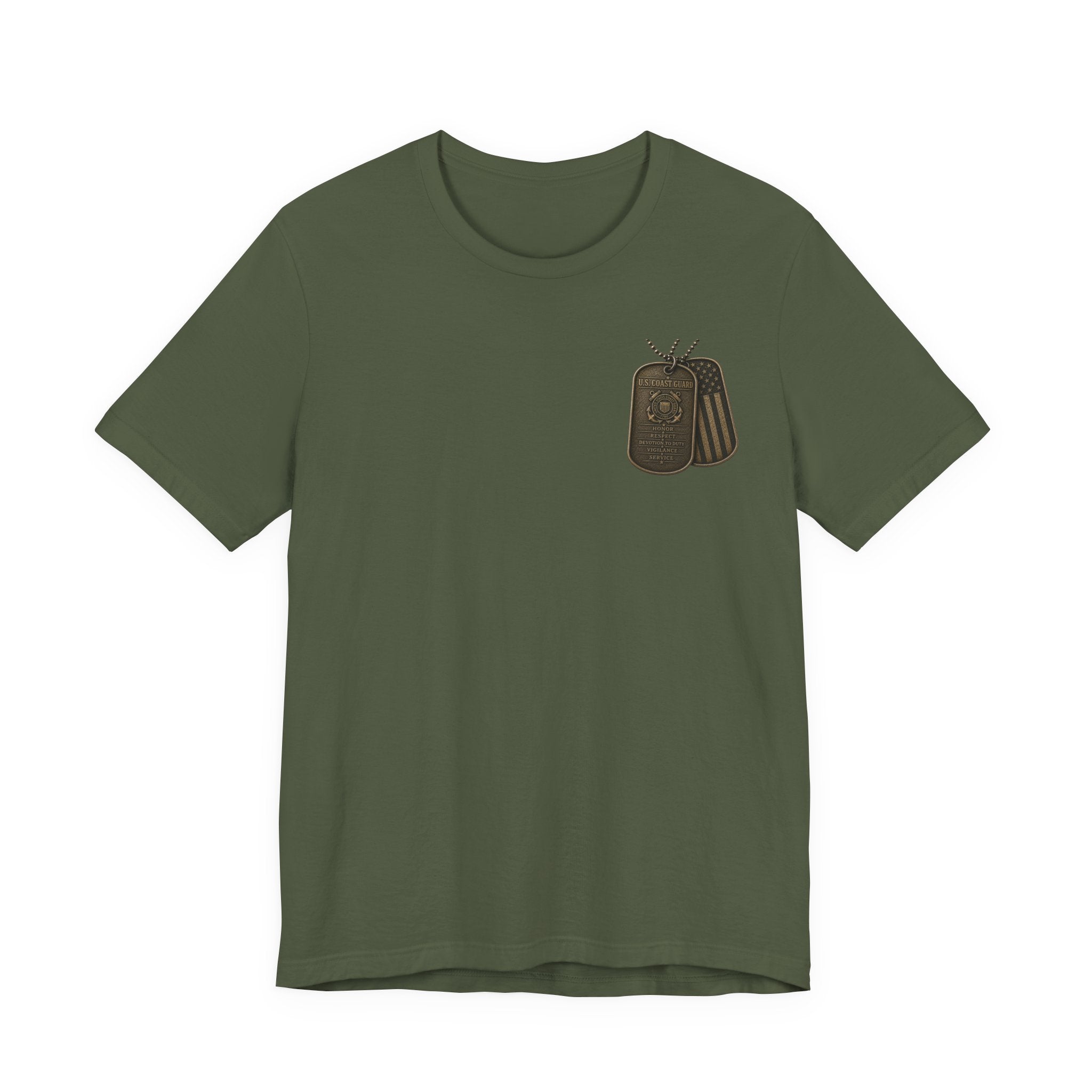 U.S. Coast Guard Veteran Tee | Dog Tags Graphic T-Shirt